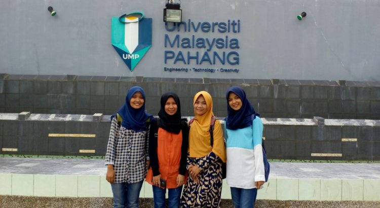 Kegiatan Student Exchange 4 mahasiswi Program Studi Bioteknologi Menjalani Student Exchange (credit transfer) Selama 1 Semester di University Malaysia Pahang tahun 2018