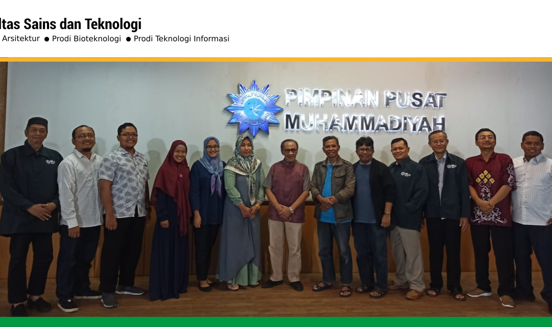 Sinergi Positif Majelis Lingkungan Hidup Pimpinan Pusat Muhammadiyah dengan Fakultas Sains dan Teknologi Universitas ‘Aisyiyah Yogyakarta