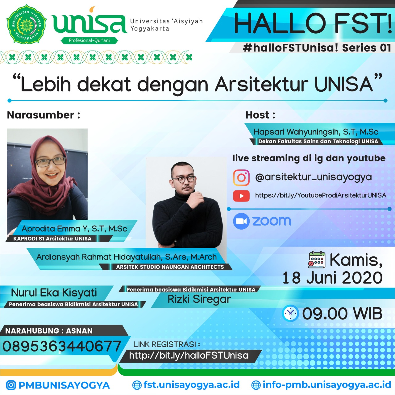 #HalloFSTUnisa! Series01 “Lebih Dekat dengan Arsitektur Unisa”