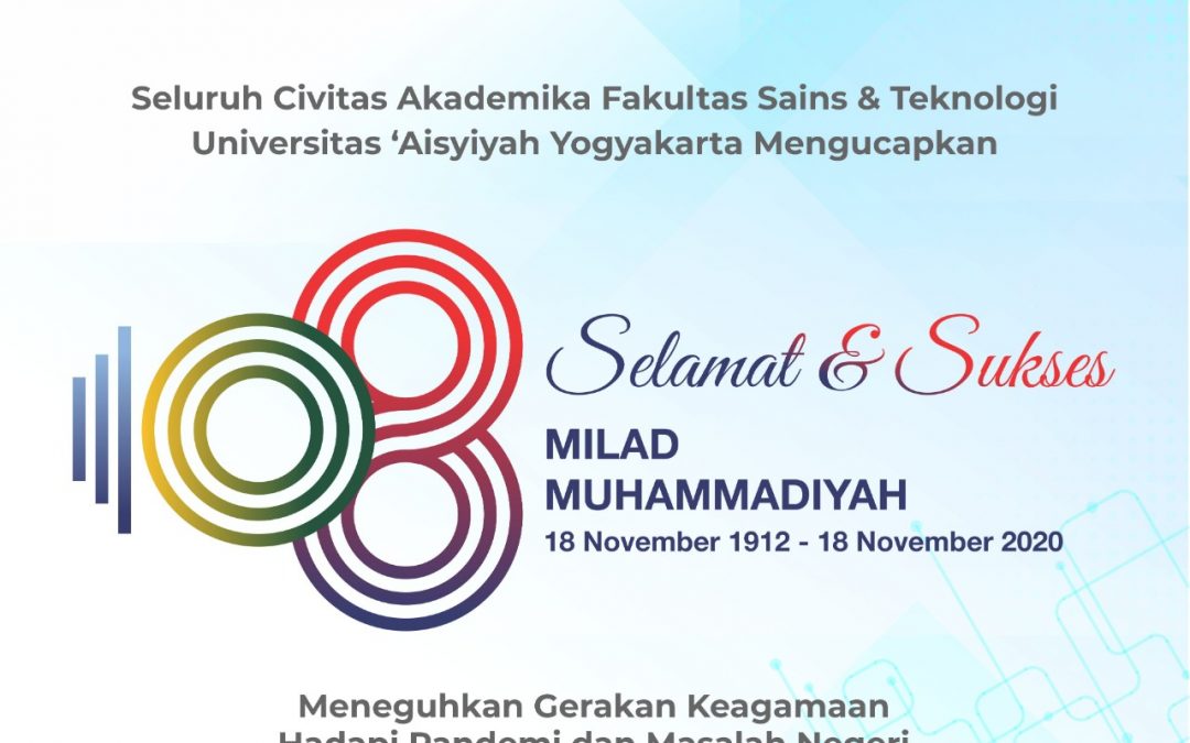 Selamat & Sukses Milad Muhammadiyah ke 108