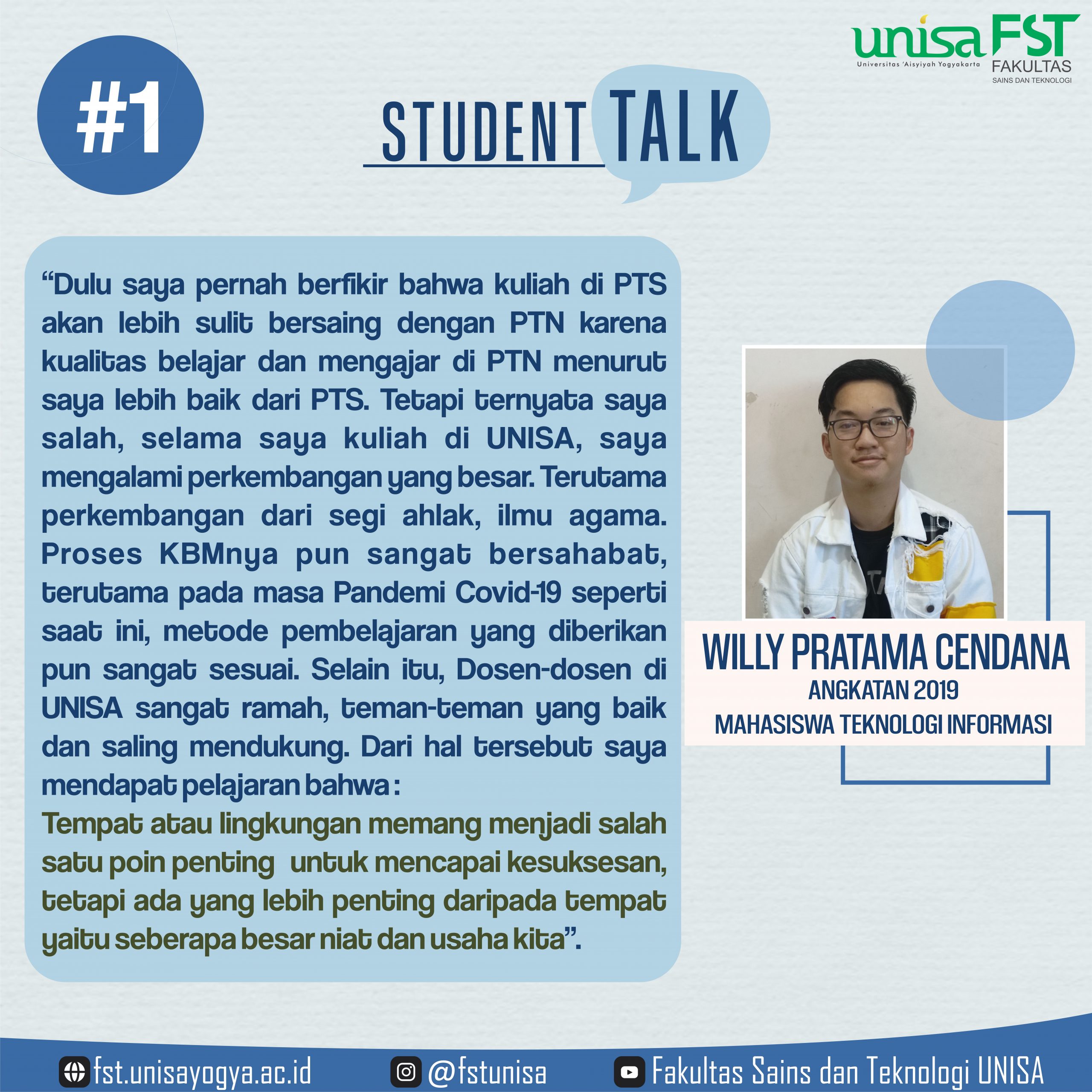 #1 Student Talk Willy Pratama Cendana